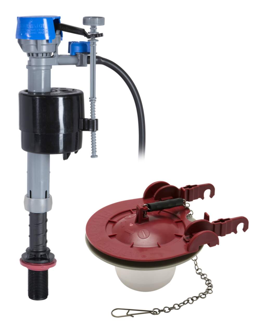 Fluidmaster PerforMAX® Universal High Performance Toilet Fill Valve with  3-in Flapper Repair Kit