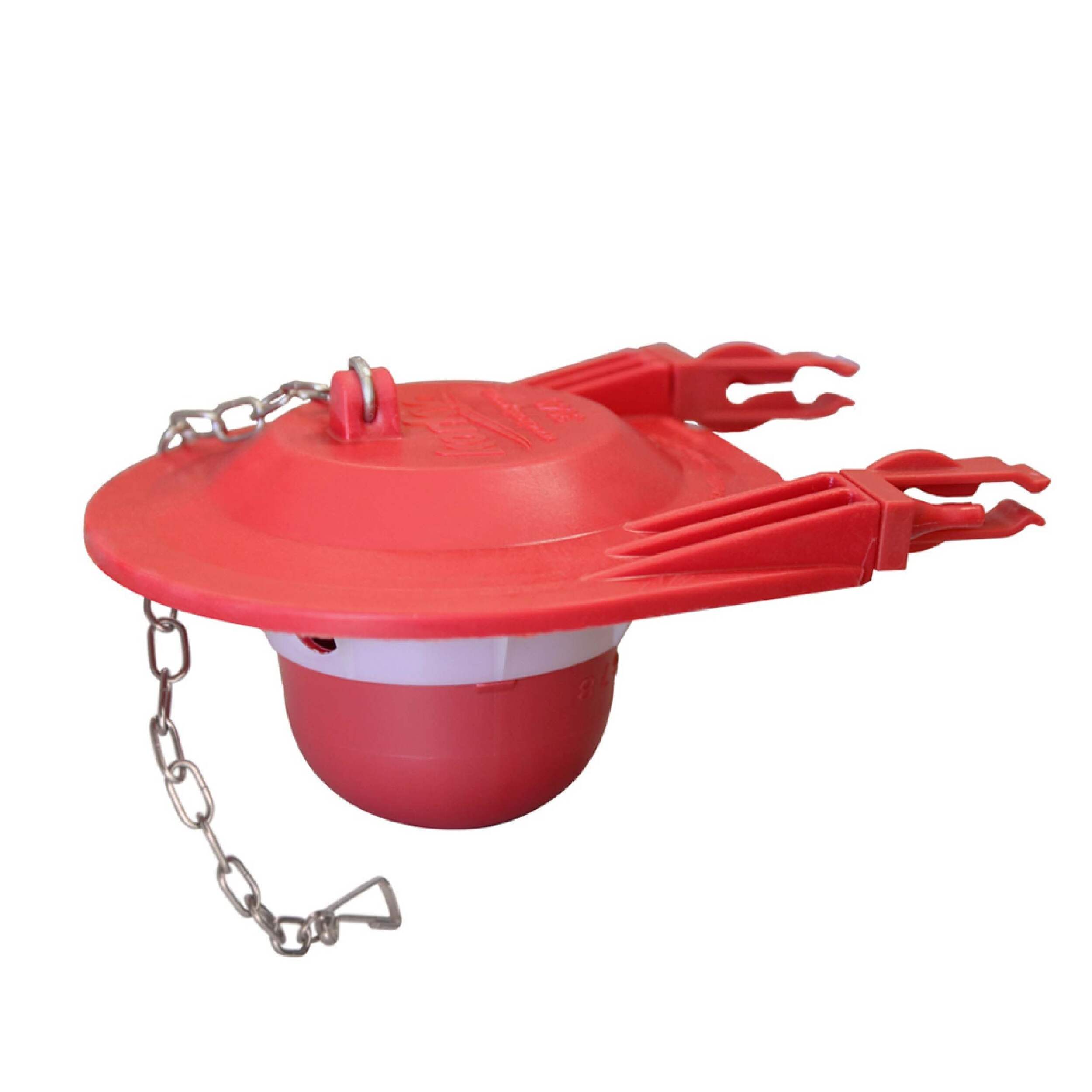 Korky Ultra 2X High Performance Toilet Flapper, Red, 3-in Front_Three_Fourths_Angled_Left