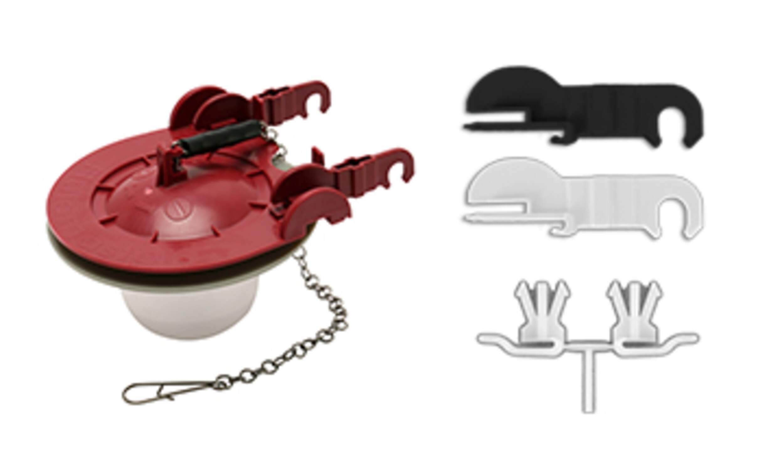 Fluidmaster Universal Adjustable Toilet Flapper, 3in Diameter