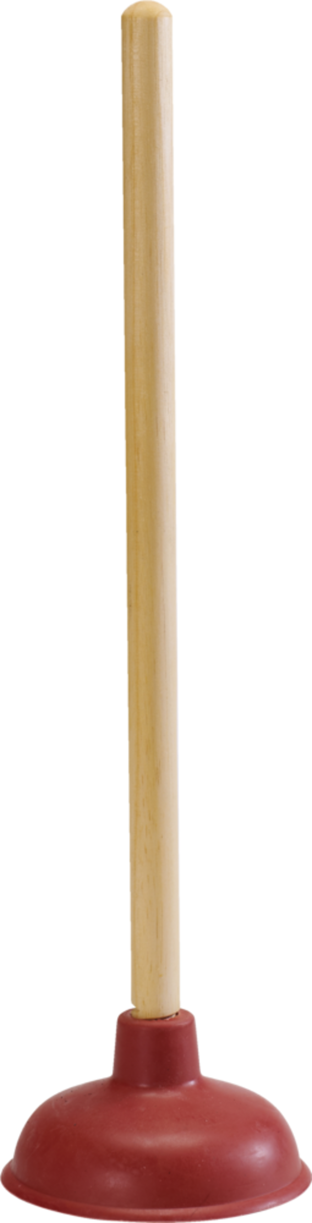 PlumbShop Sink Plunger, 5-in Force Cup with 18-in Wooden Handle Front_Elevated