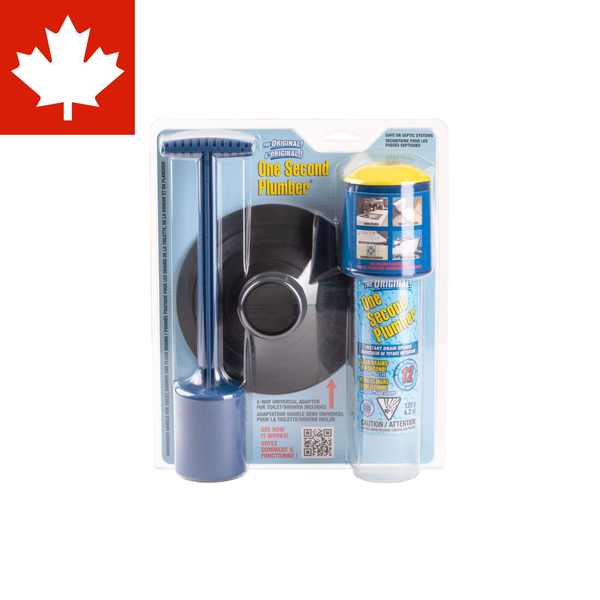 One Second Plumber Starter Kit, 12-Shot Front_Flat