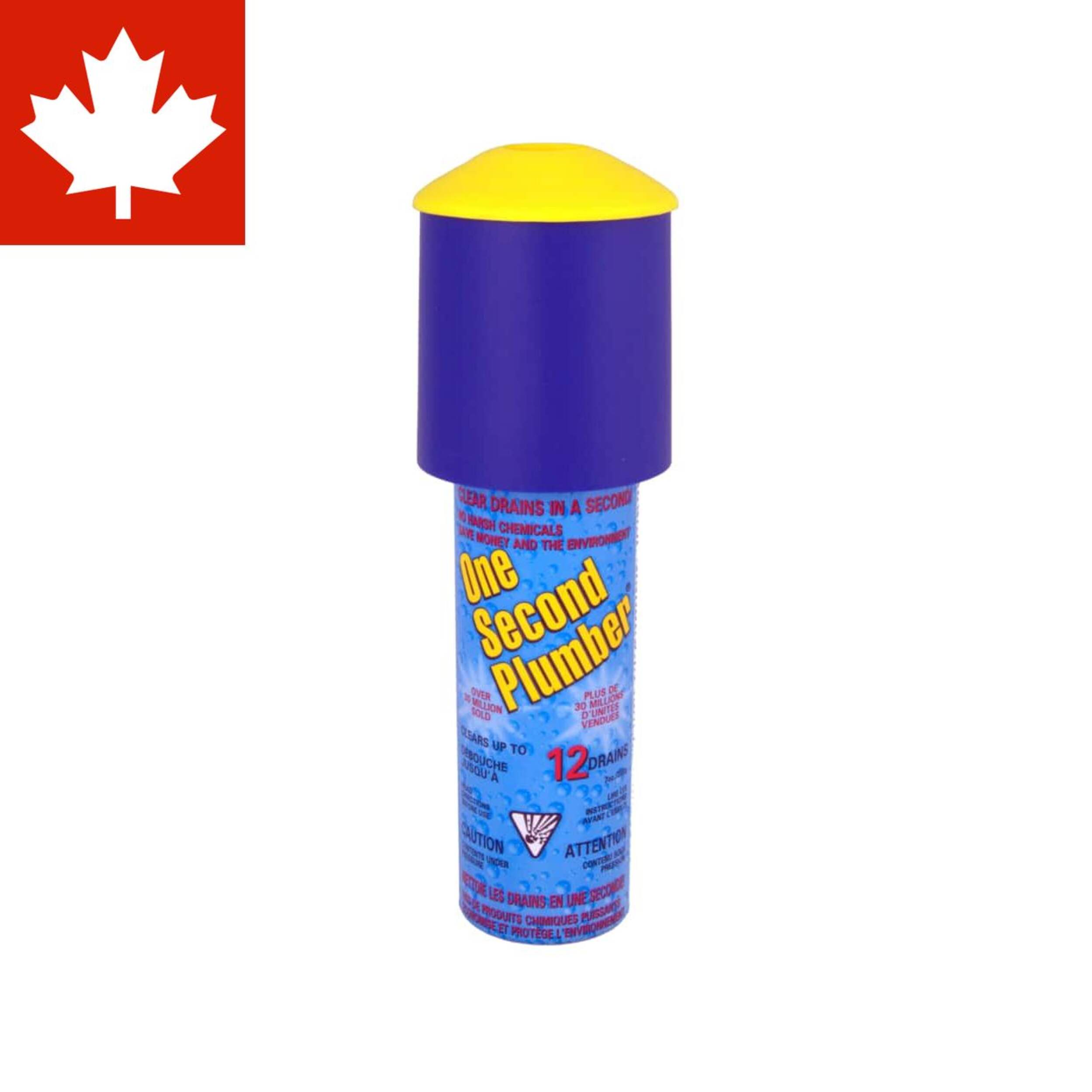 One Second Plumber Refill Can, 12-Shot Front_Elevated