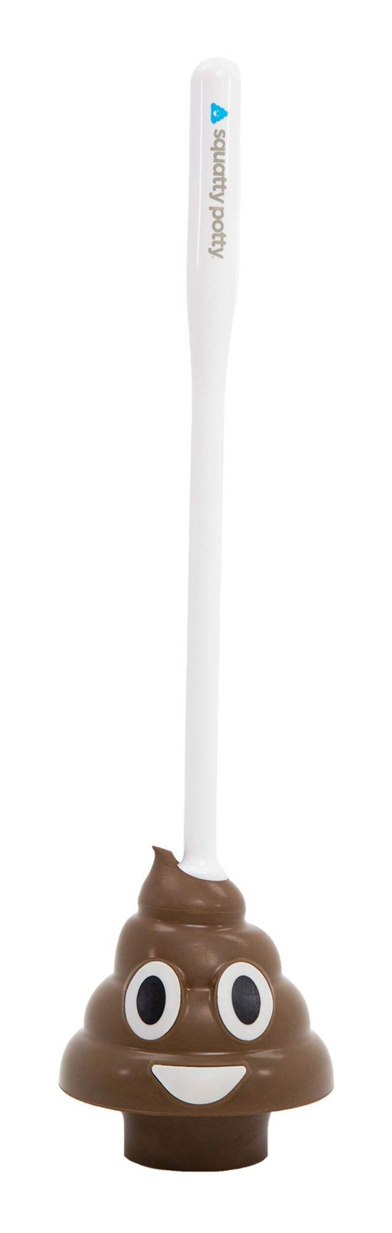 Poop Emoji Toilet Plunger Front_Flat