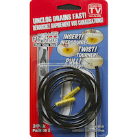 FlexiSnake Hair Clog Tool, 2-pk