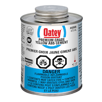 Oatey Premium Grade ABS Cement, Yellow, 473-mL