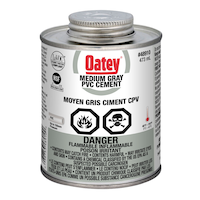 Oatey PVC Cement, Medium Grey, 473-mL Front_Elevated