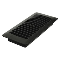 Imperial Louvered Plastic Floor Register, Adjustable, Dishwasher Safe, Black, 4 x 10-in Overhead_Plunge