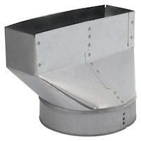 Imperial Universal Stack Boot, Galvanized Steel, 3-1/4 x 10-in, 6-in Diameter
