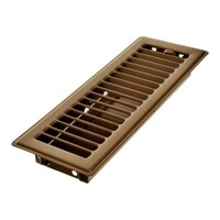 Imperial Louvered Steel Floor Register, Adjustable, Brown, Assorted Sizes