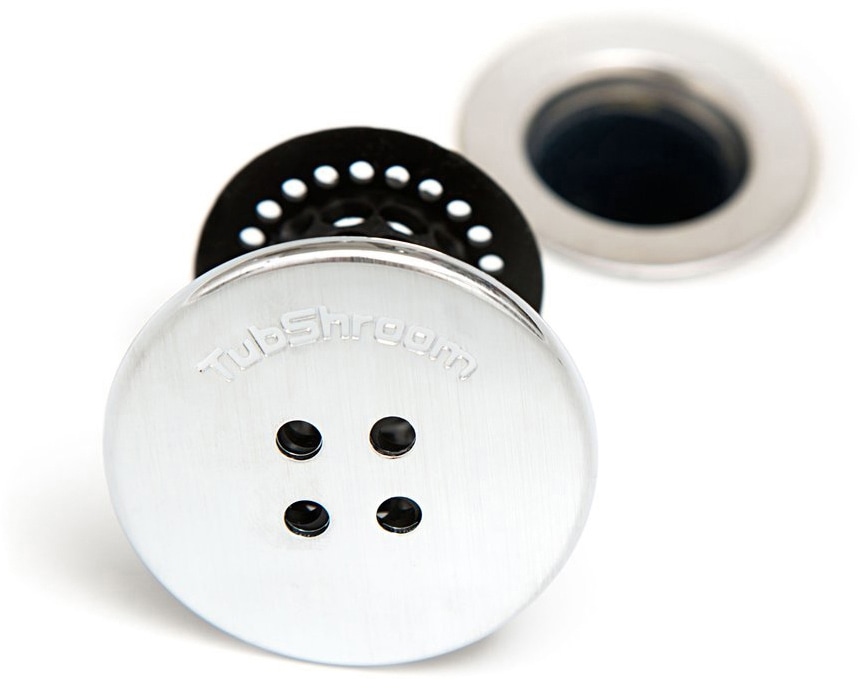 TubShroom Tub Drain Hair Catcher, Black Canadian Tire