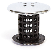 TubShroom Tub Drain Hair Catcher, Black