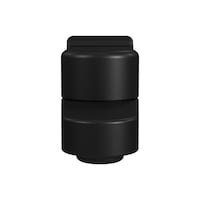 Bec de baignoire à inverseur rabattable Pulse ShowerSpas, noir mat