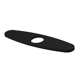 VIGO Kitchen Sink Faucet Deck Plate, Matte Black Front_Three_Fourths_Angled_Left