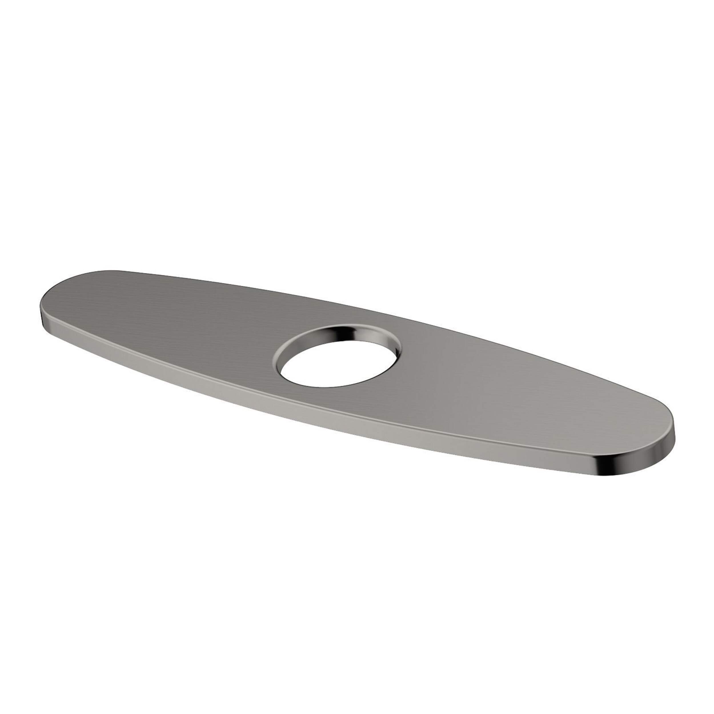 VIGO Kitchen Sink Faucet Deck Plate, Stainless Steel Front_Angled_Left