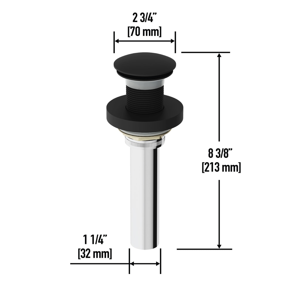 VIGO Solid Brass Vessel Bathroom Sink PopUp Drain, Fits 13/4in Hole