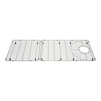 Grille d'évier en acier inoxydable Blanco pour poste de travail Inteos, 45 po Overhead_Plunge