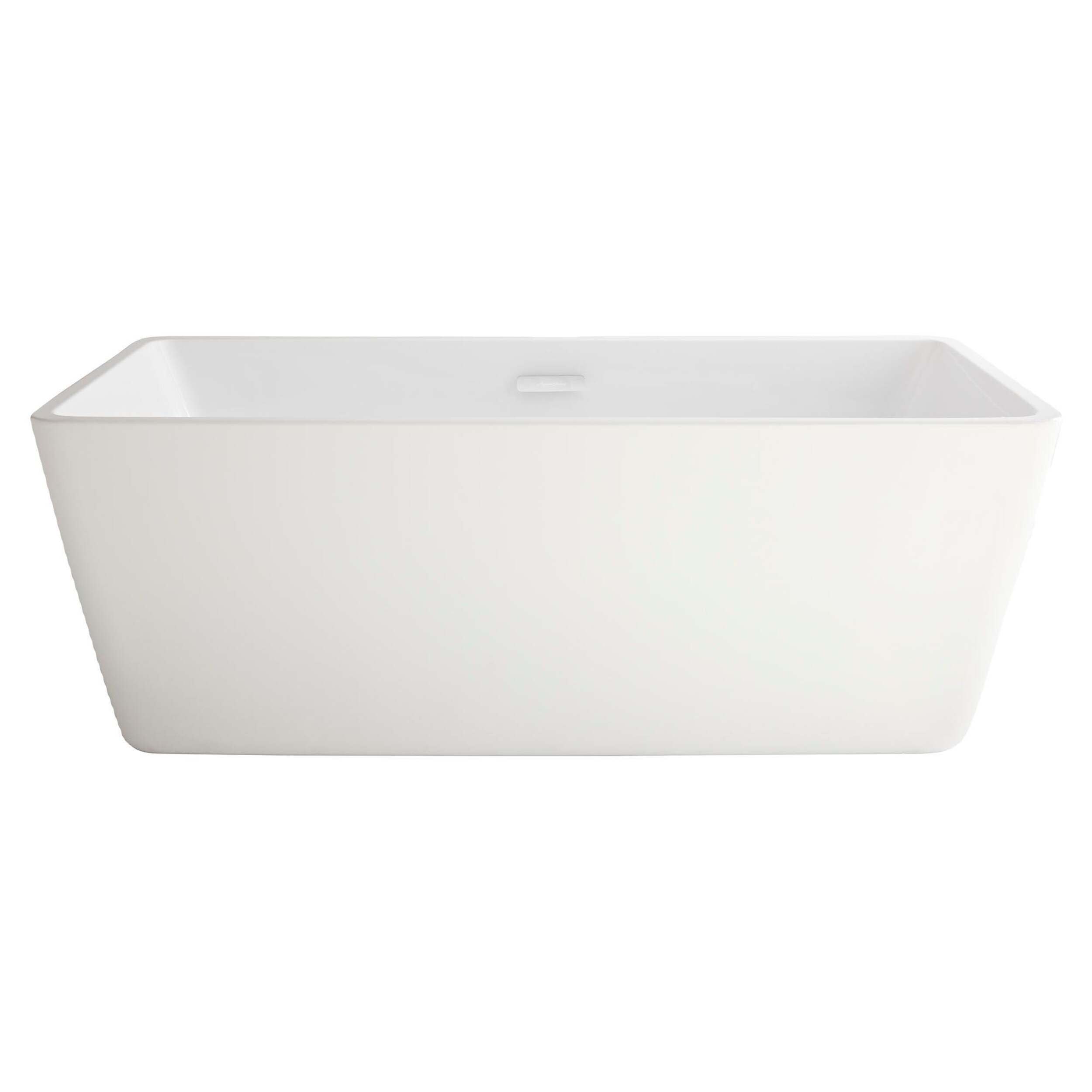 Drain central de baignoire rectangulaire autonome American Standard Sedona Loft, 63 x 30 po, blanc Front_Elevated