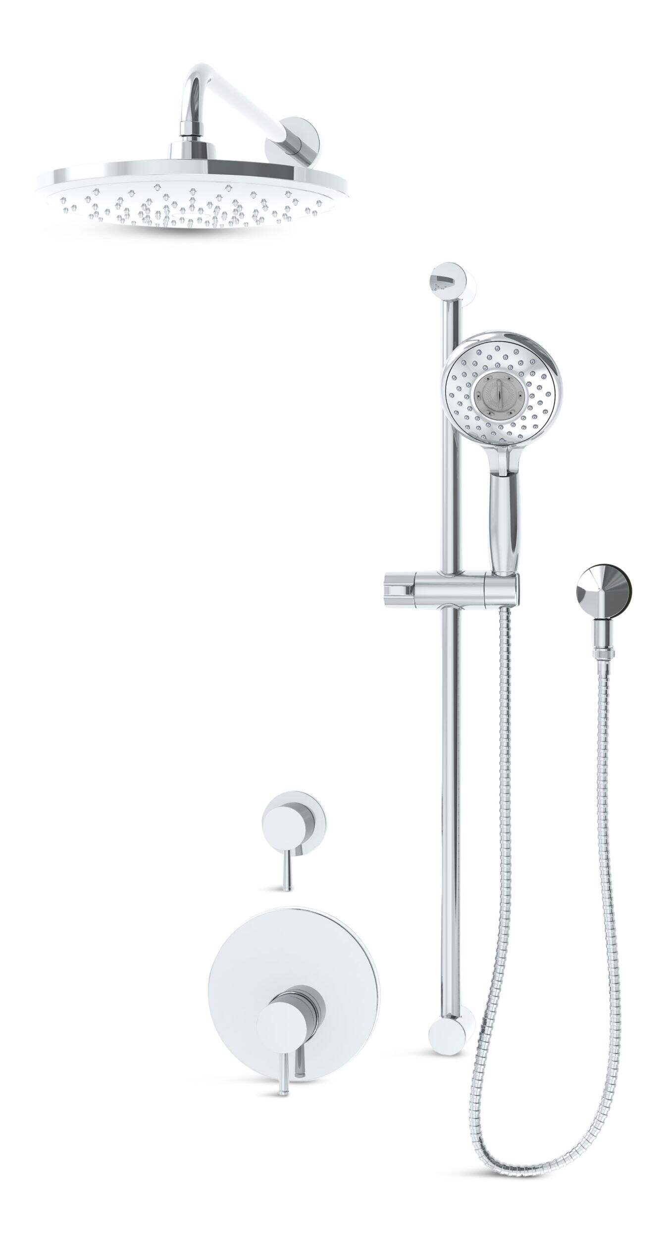 Ensemble de douche American Standard Canis, chrome Front_Angled_Left