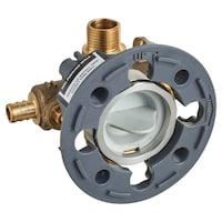 American Standard Flash® Shower Rough-In Valve with PEX Inlets/Universal Outlets Front_Three_Fourths_Angled_Right