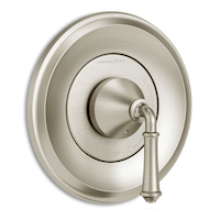 Garniture de valve uniquement American Standard Delancey avec poignée en levier, nickel brossé Front_Three_Fourths_Angled_Right