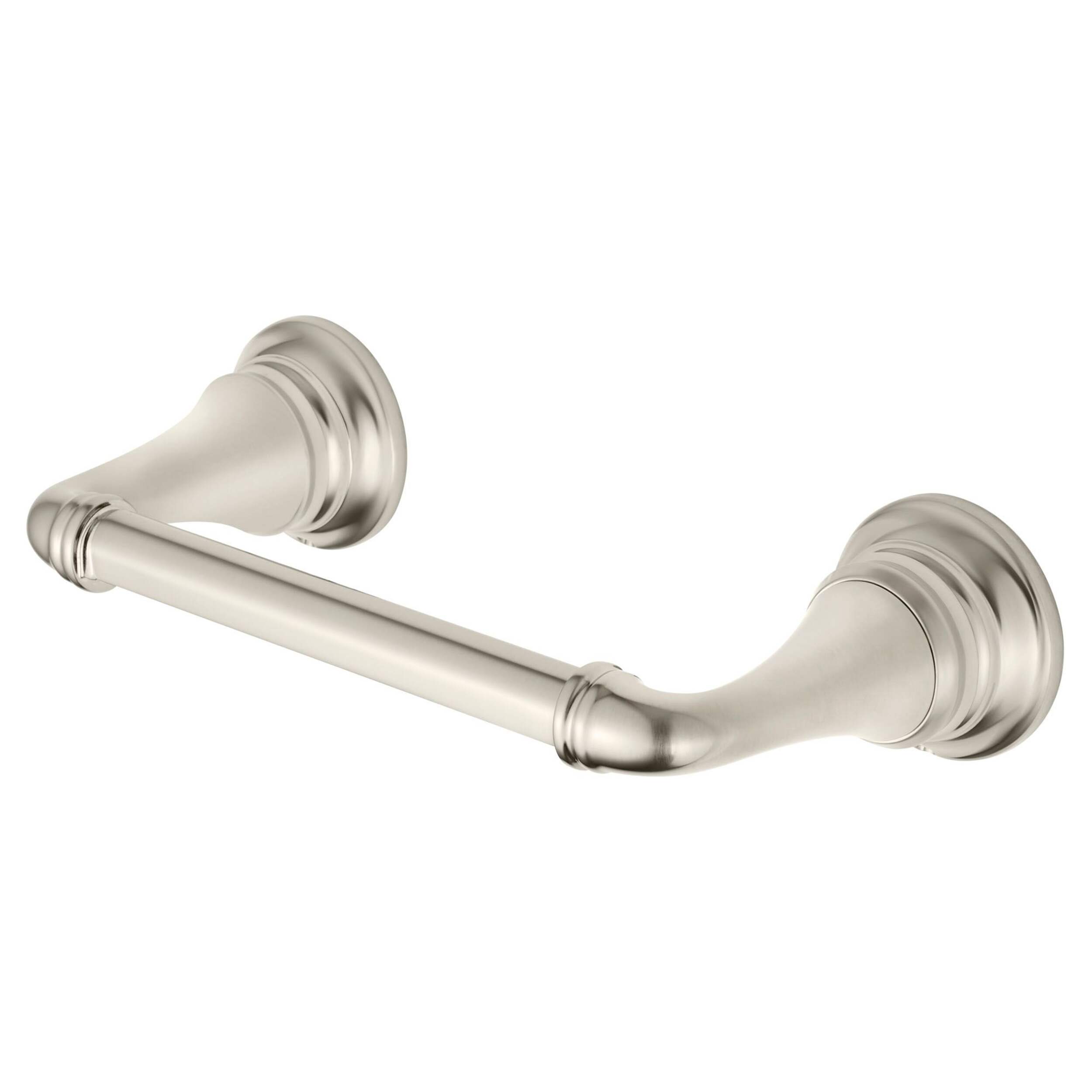 American Standard Delancey® Toilet Paper Holder, Brushed Nickel Front_Three_Fourths_Angled_Left