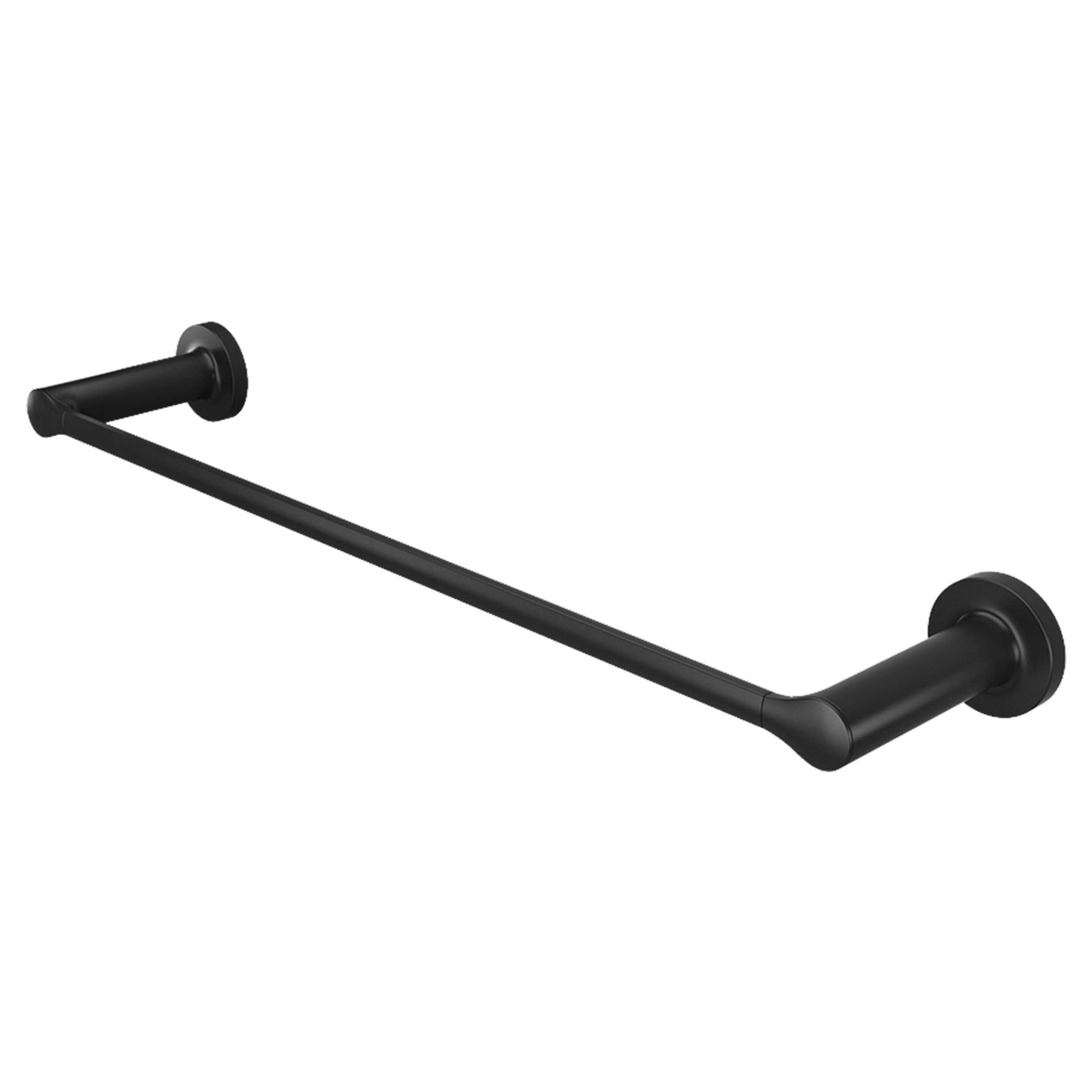American Standard Studio® S 24-in Towel Bar, Matte Black Front_Three_Fourths_Angled_Left