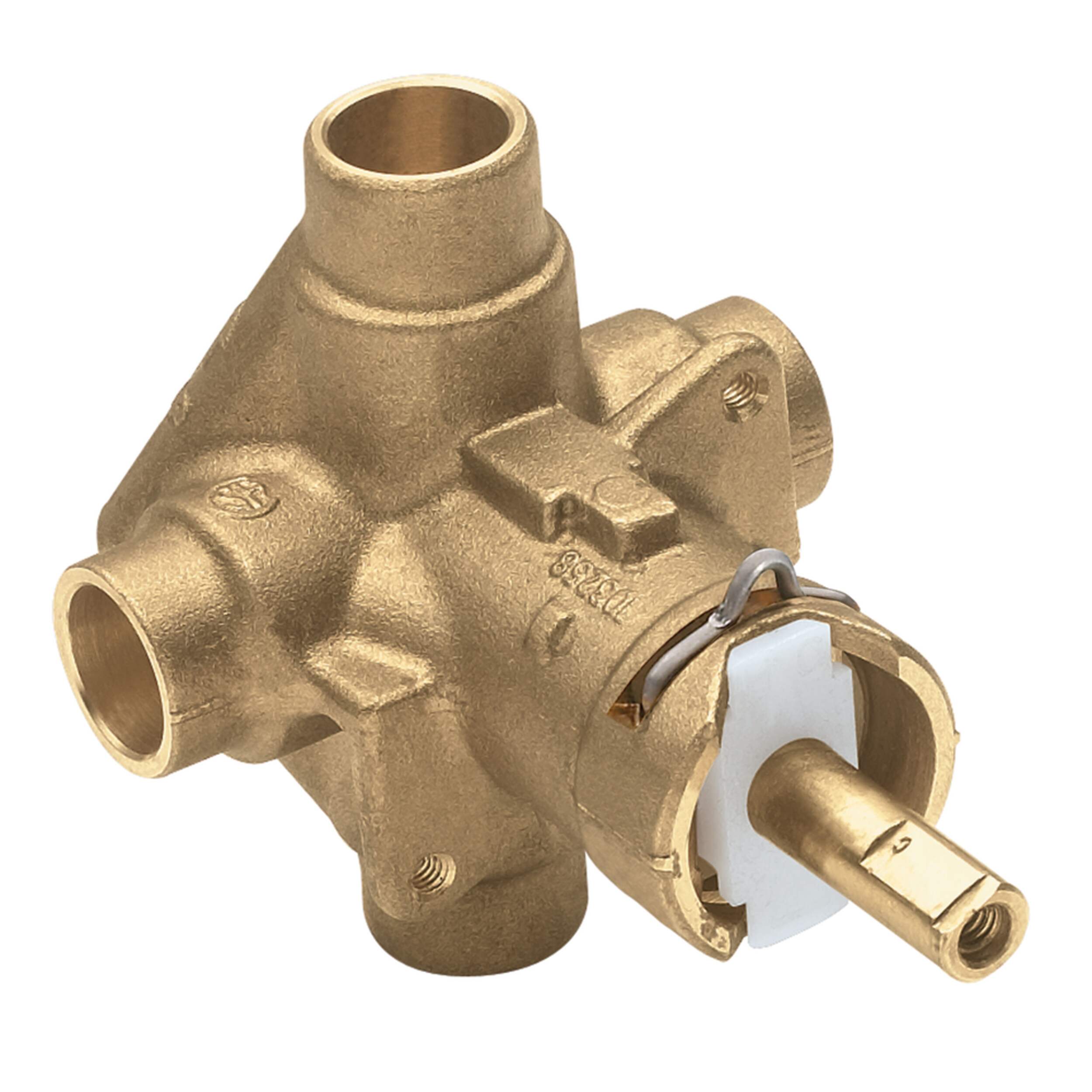 Moen M-PACT Balance Shower Rough-In Valve, 1/2-in CC Connection Front_Three_Fourths_Angled_Right