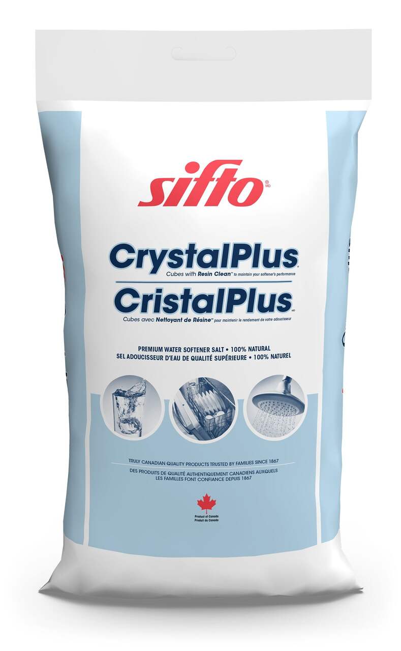 Sel adoucisseur d'eau Sifto Crystal Plus, 20 kg