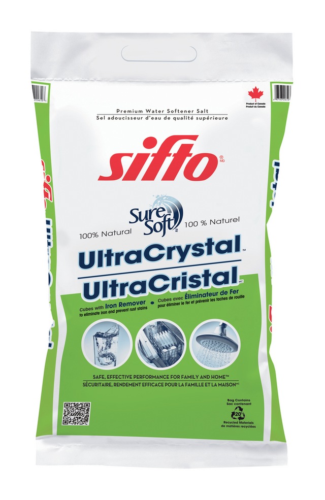 Sifto Ultra Crystal Water Softener Salt Pellets, 20kg Canadian Tire