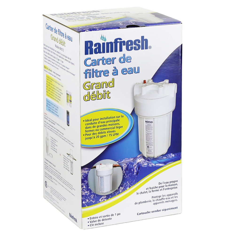 Filtre à eau Rainfresh BH010 pour toute la maison, débit élevé (jusqu'à