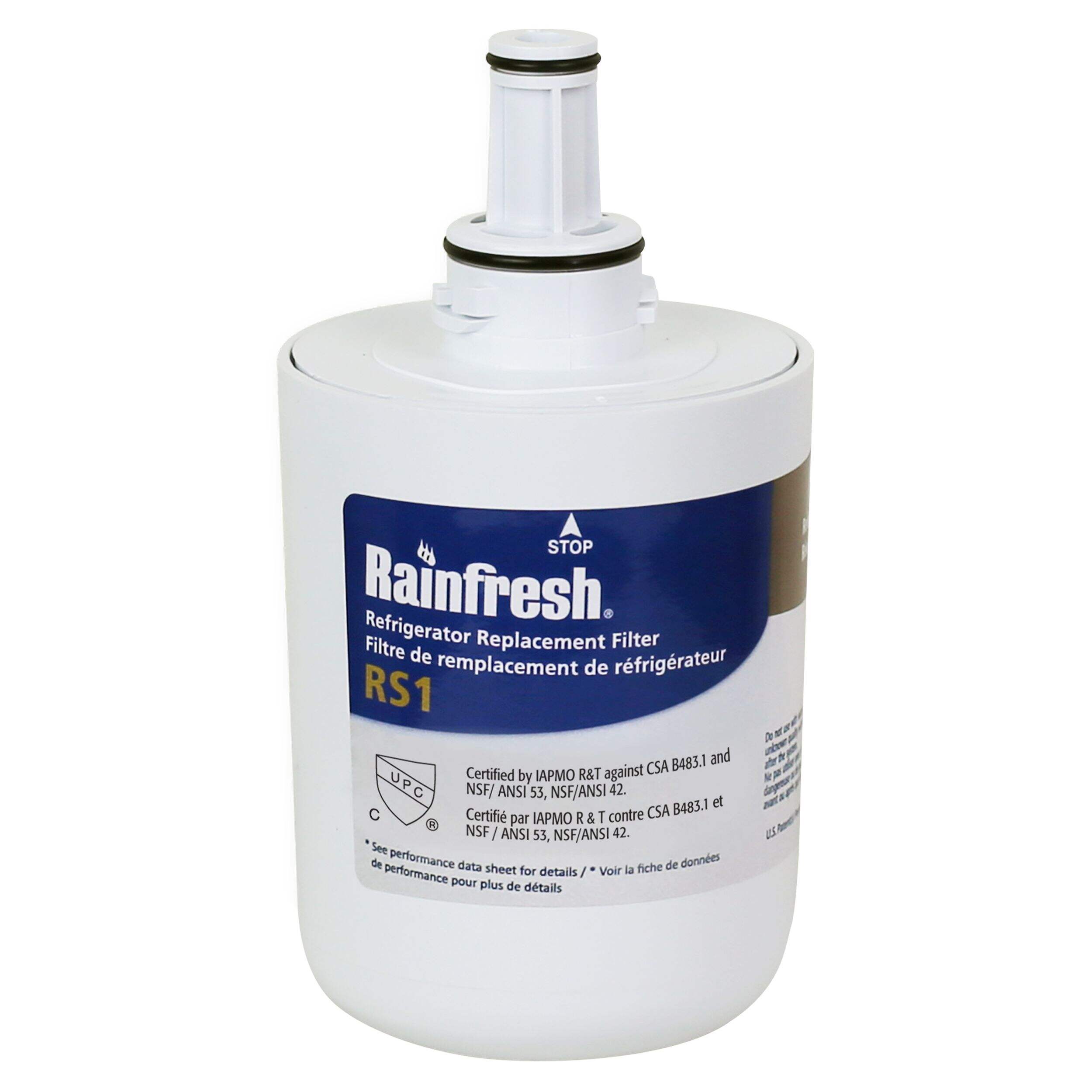 Rainfresh RS1 Fridge Water Filter for Samsung Fridges Front_Elevated