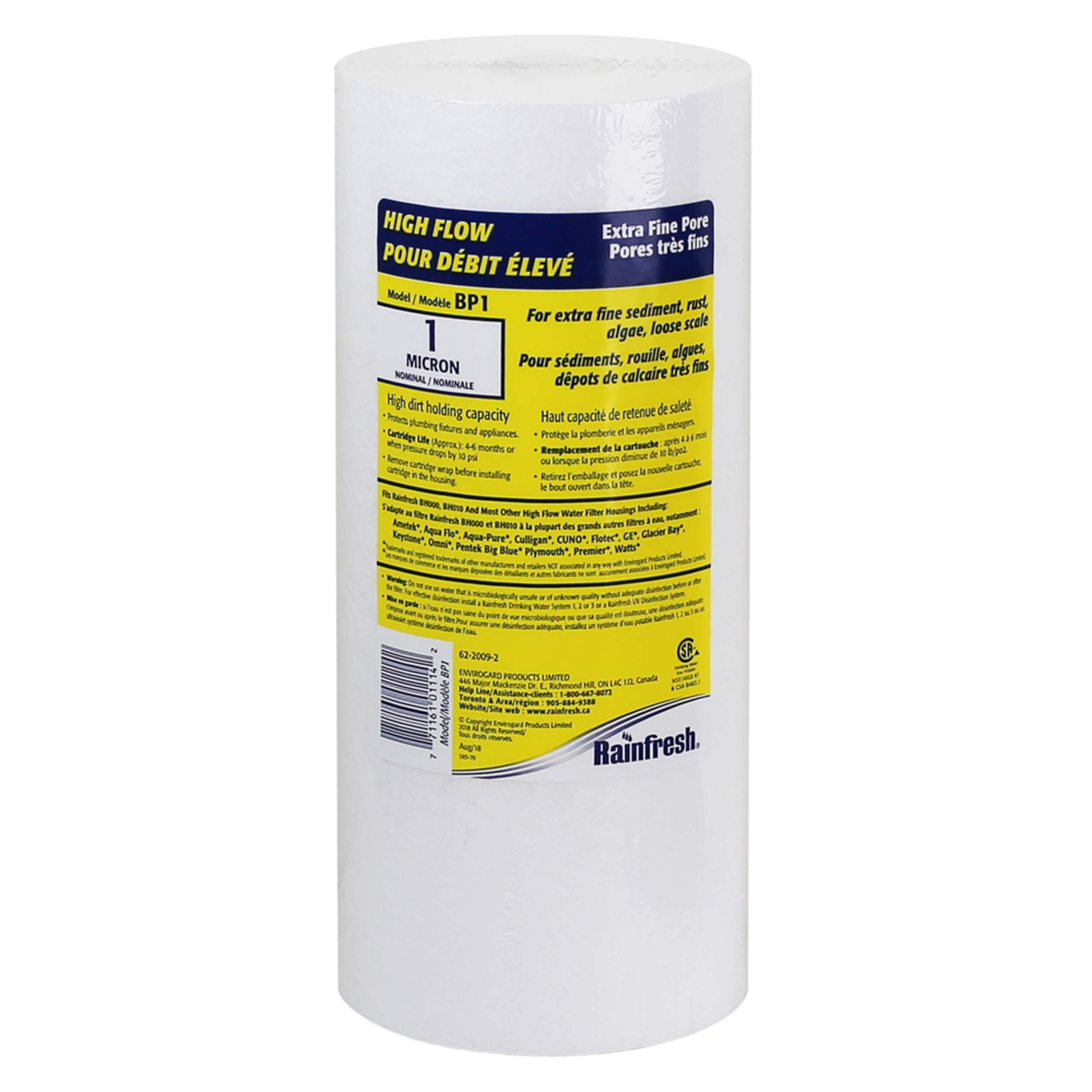 Rainfresh BP1 1Micron 41/2in HighFlow Extra Fine Pore Sediment