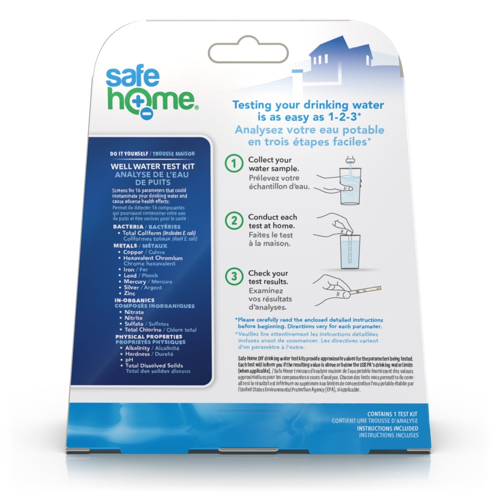 Safe Home SHCANWWTDIY1DIY Well Water Test Kit Canadian Tire