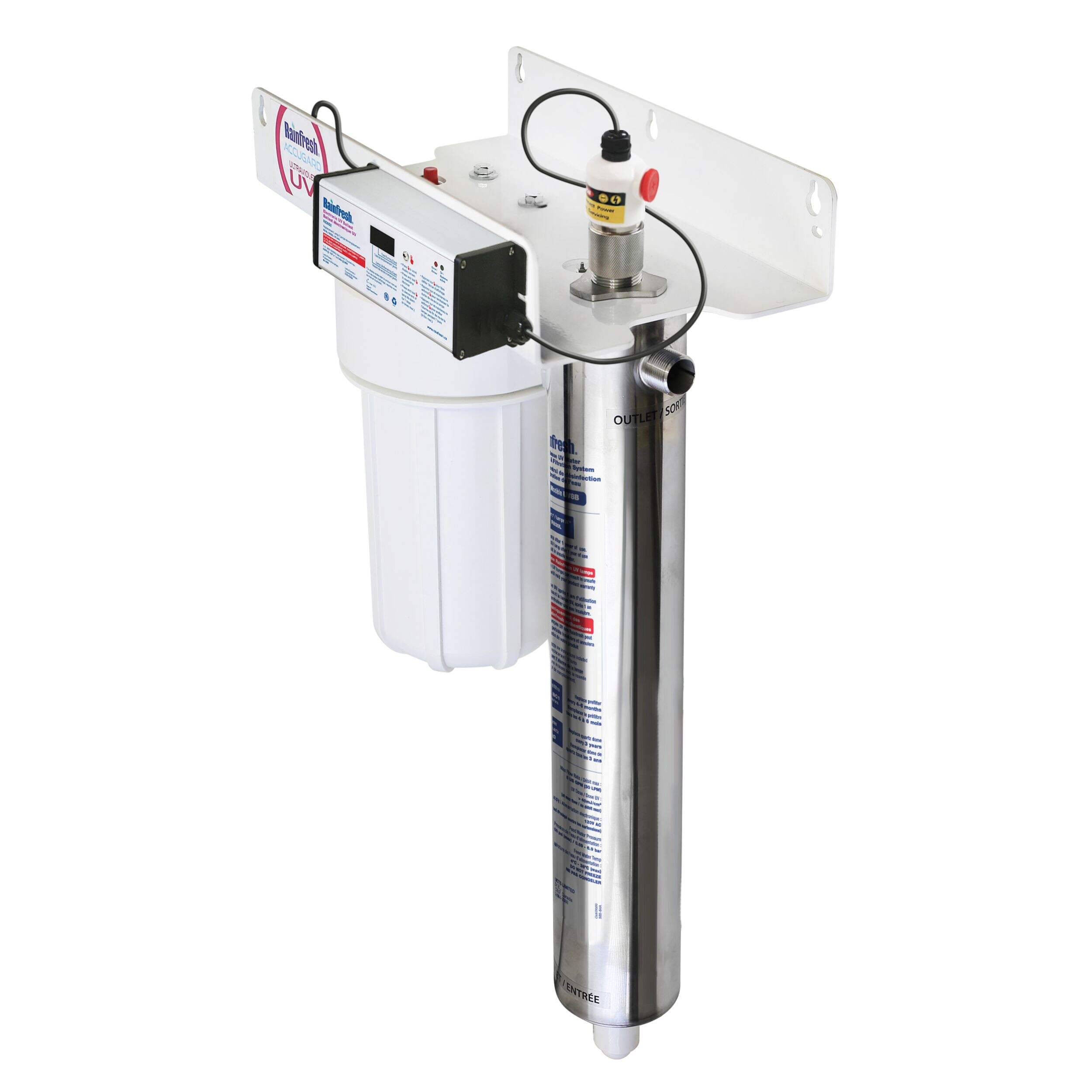 Rainfresh UV8B ACCUGARD Ultraviolet Water Treatment System Front_Three_Fourths_Angled_Left