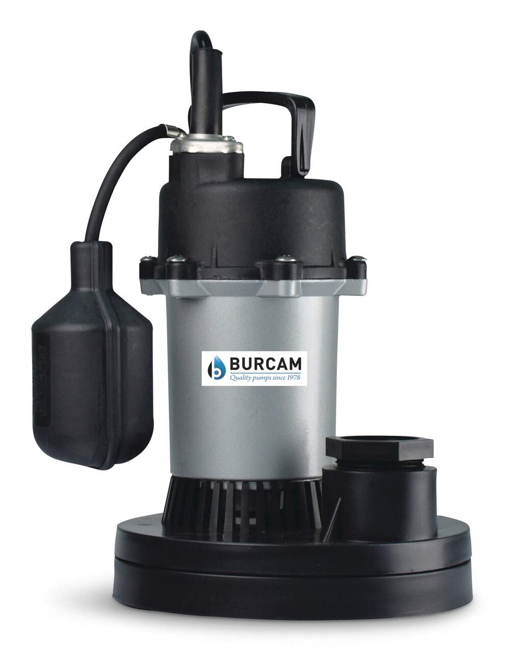 Pompe de puisard électrique submersible Burcam 300500Z, 1/3 HP
