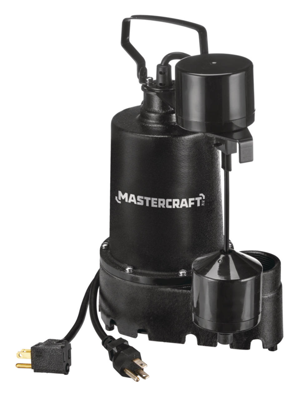 Pompe de puisard électrique avec interrupteur vertical Mastercraft, 1/3 HP