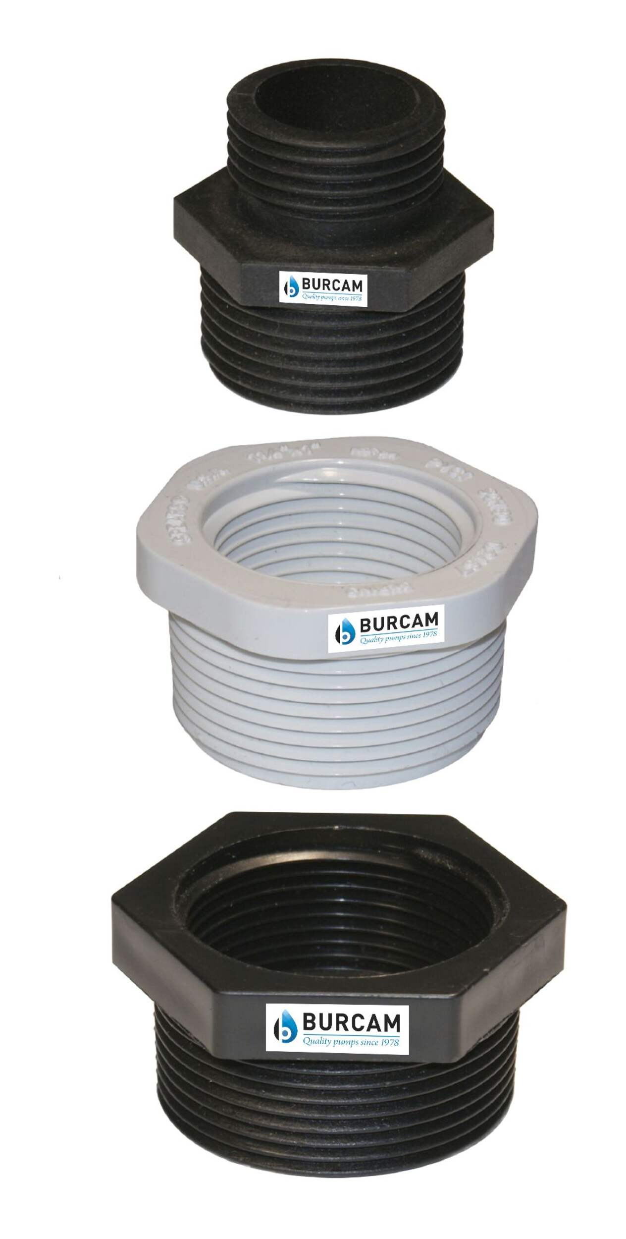 Burcam 3503571-1/2-in Male Garden Hose Pump Adapter Kit Front_Elevated