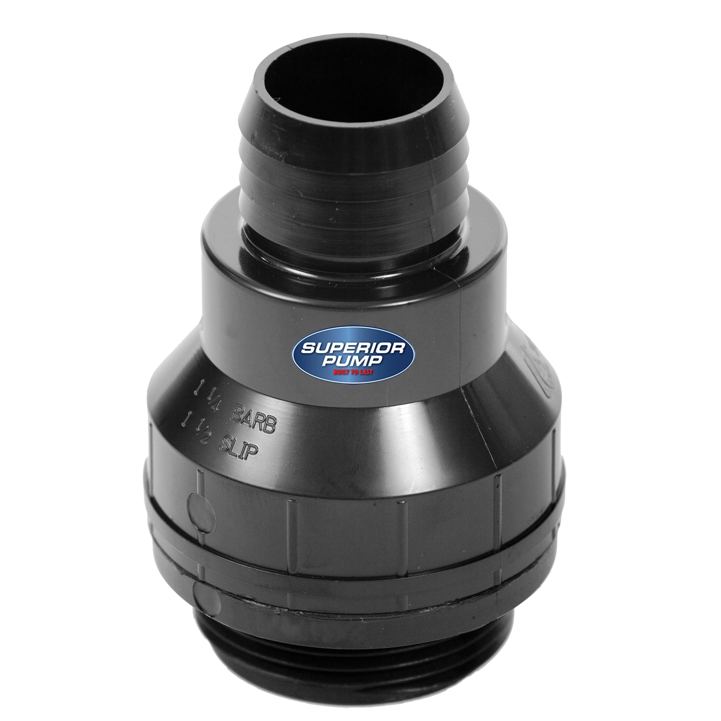 Plastic Sump Pump Check Valve With Stainless Steel Clamps For 1-1/2 Inch Or 1