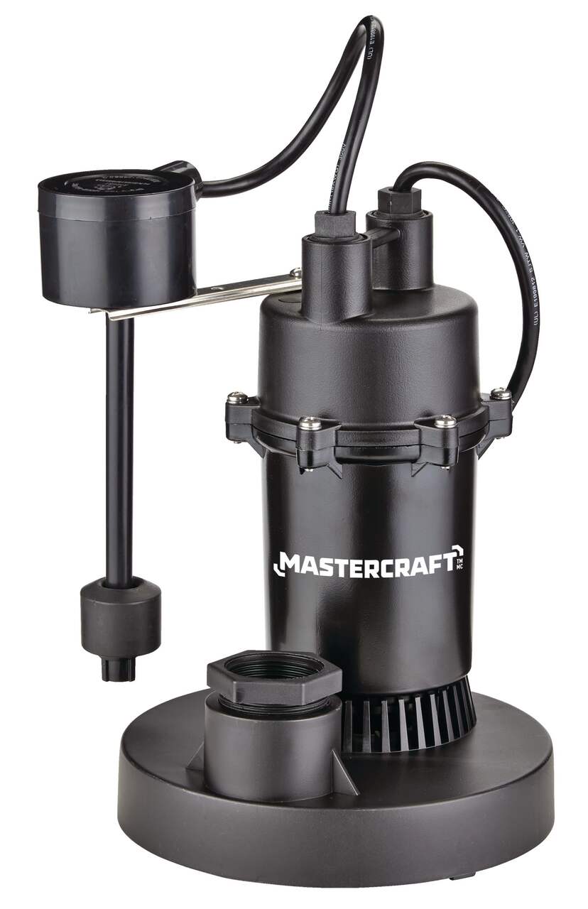 Pompe de puisard électrique thermoplastique Mastercraft, 1/3 HP