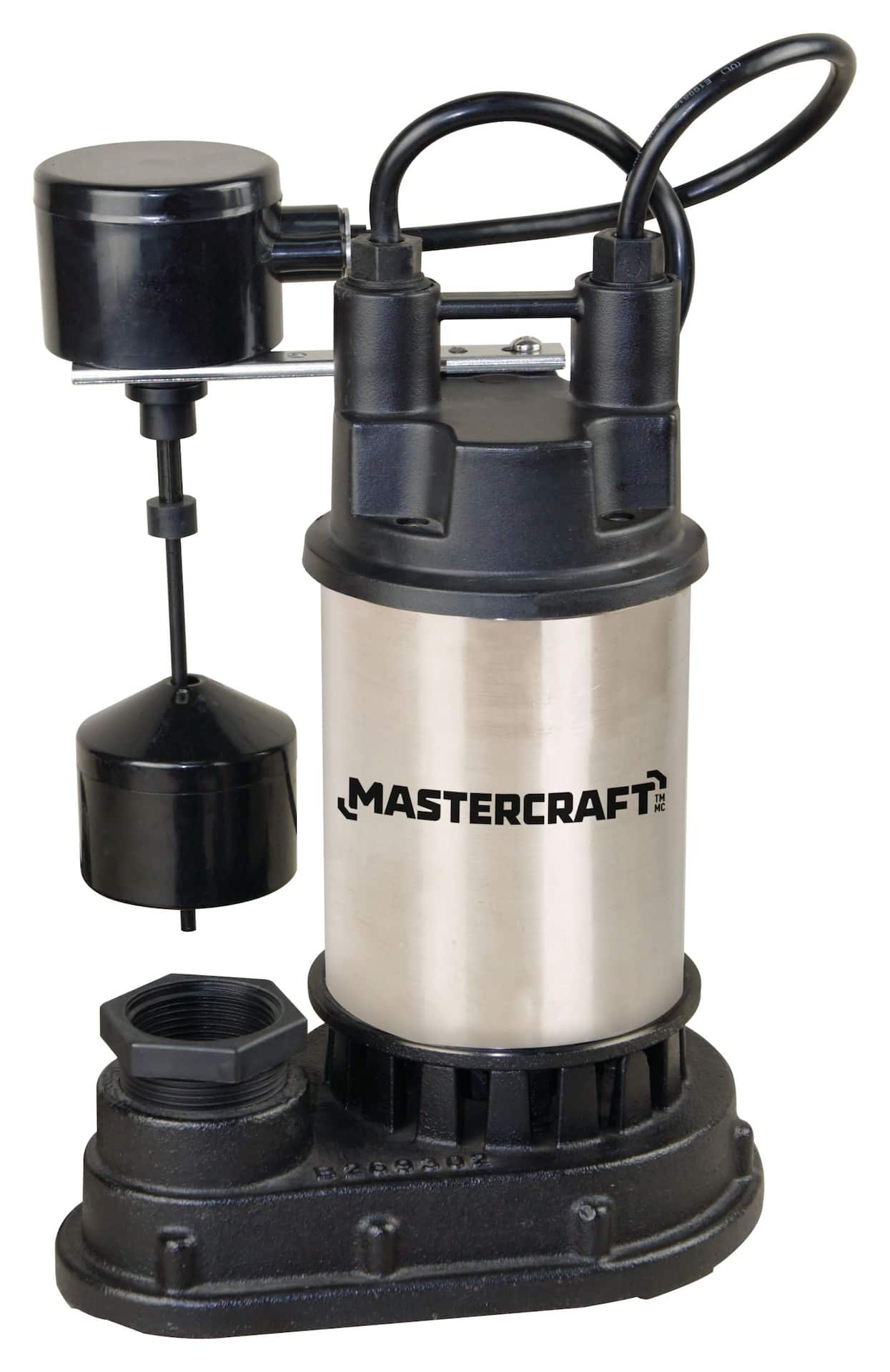 Pompe de puisard électrique submersible Mastercraft, 1 HP