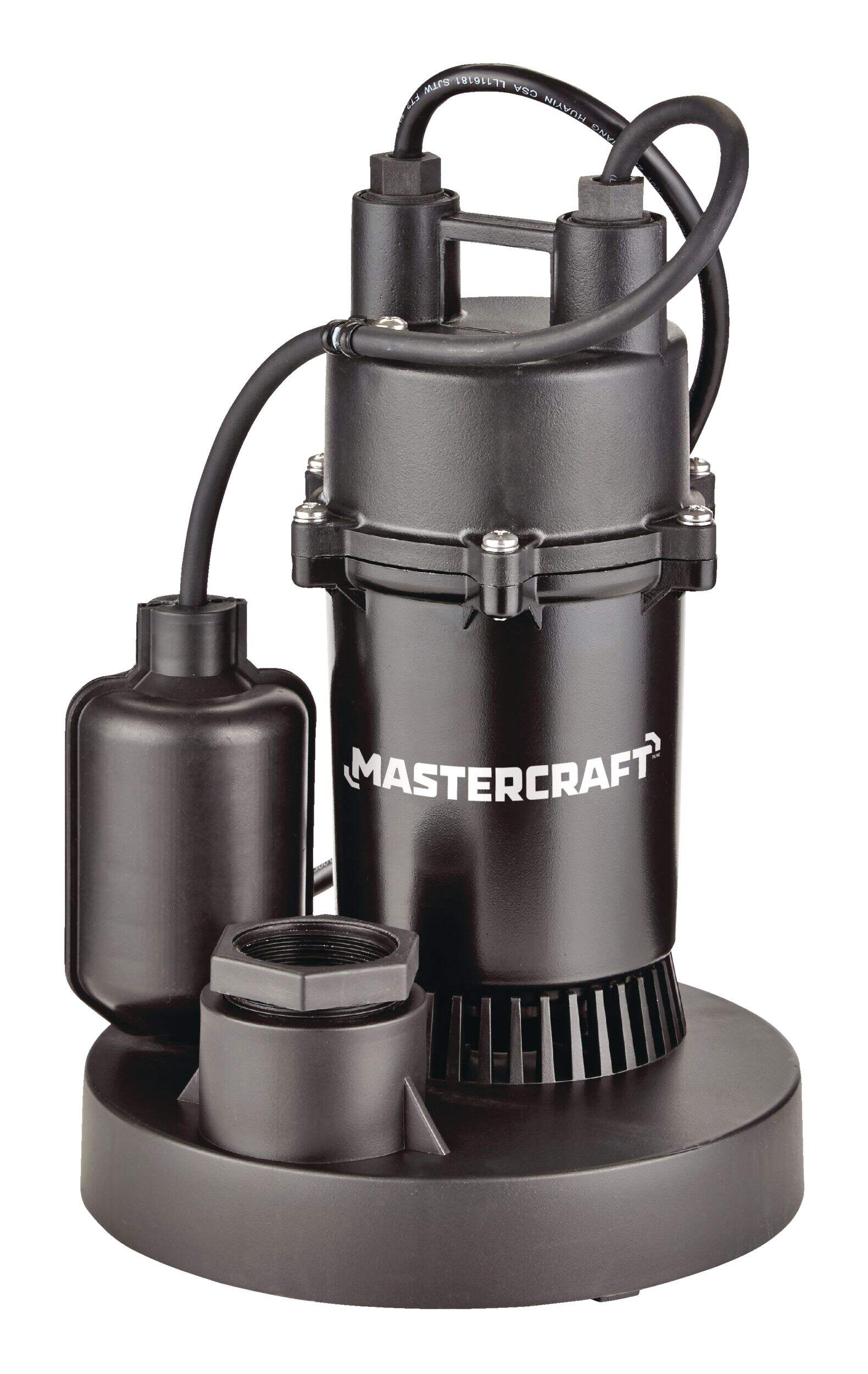 Mastercraft 1/4-HP Submersible Electric Sump Pump Front_Flat