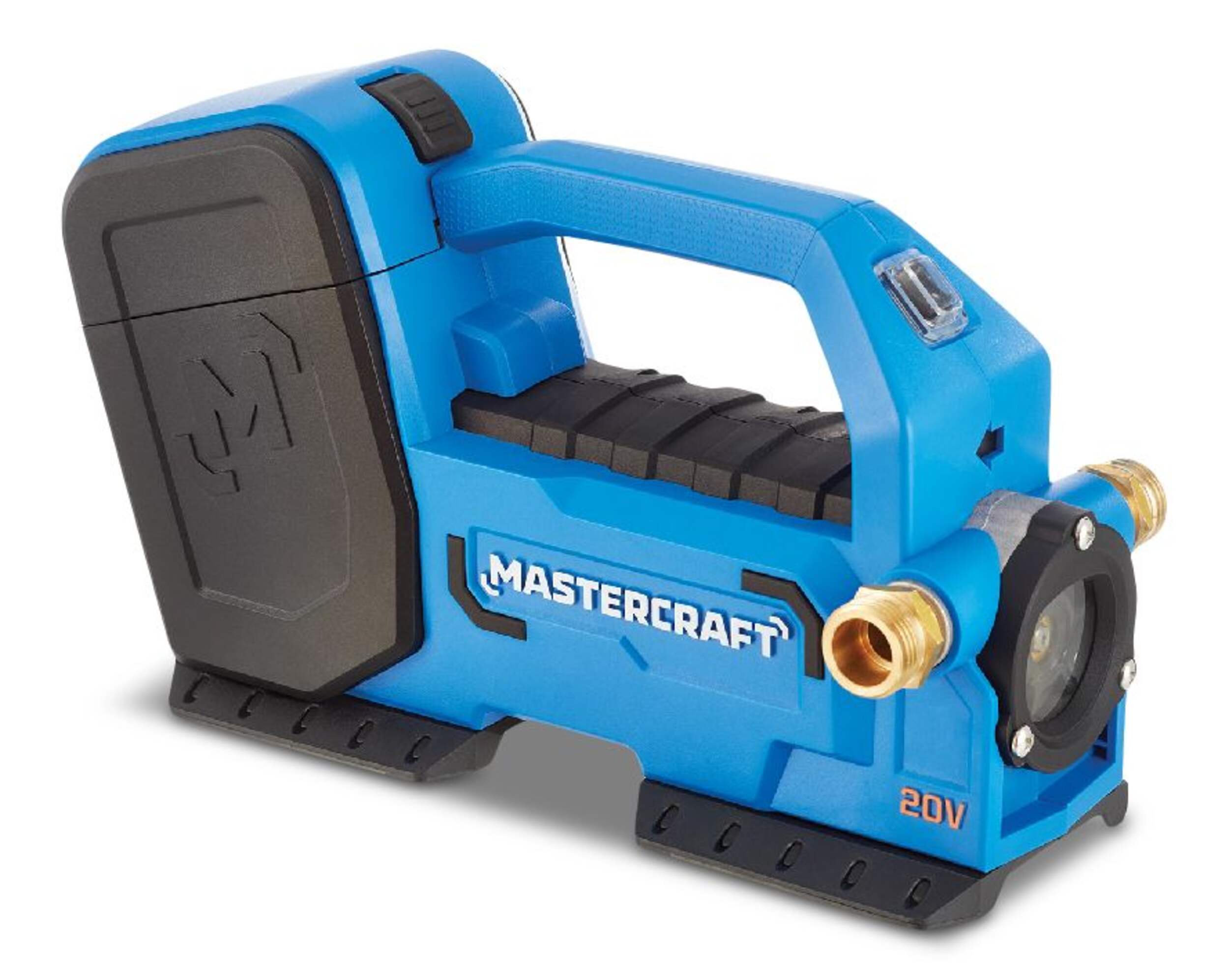 Mastercraft 20V PWR POD Battery-Powered Transfer Pump, Tool Only Front_Three_Fourths_Angled_Right