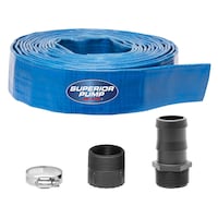 Superior Premium Kit for Sump Pump Hose, 1-1/2-in x 25-ft, Plastic Composite_or_Mixed