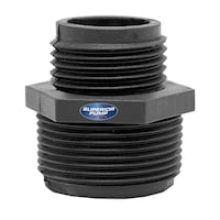 Adaptateur à raccord de tuyau d'arrosage Superior, raccord 1 po mâle x 3/4 po, conception thermoplastique Front_Elevated