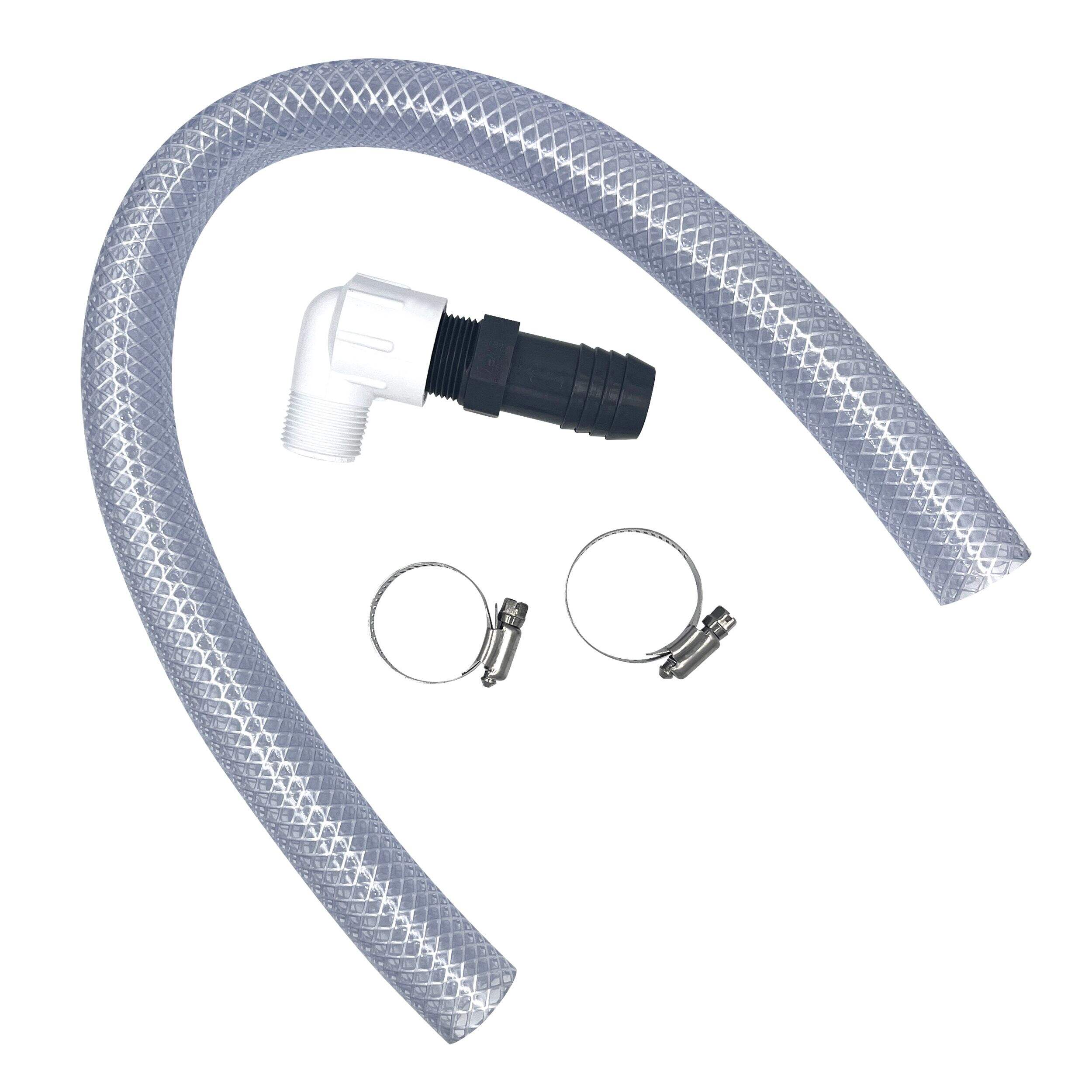 Superior Jet Pump Discharge Hose Kit, 1-in Hose, Plastic Overhead_Flat