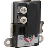 Eastman 60170N Lower Water Heater Thermostat, Black Front_Angled_Right