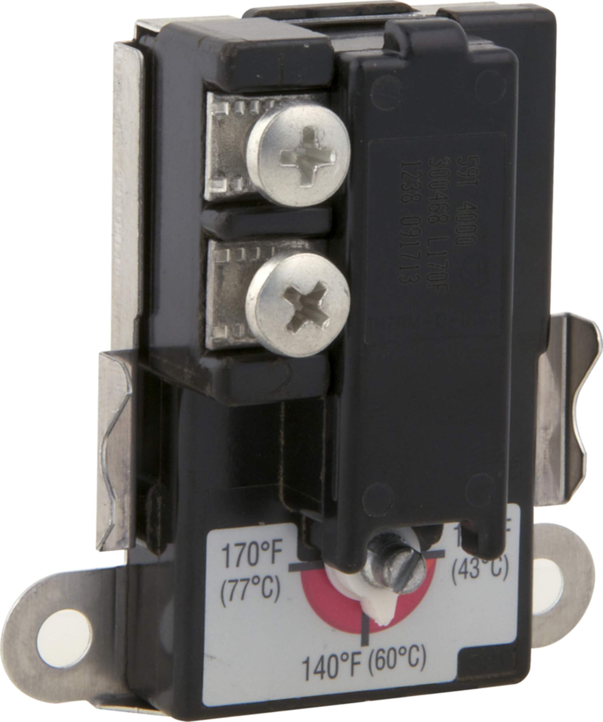 Eastman 60170N Lower Water Heater Thermostat, Black Front_Angled_Right