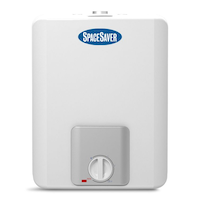 Chauffe-eau électrique à entrée par le haut GSW SS025SE15, modèle réduit, 1 440 W/120 V, 10 L, blanc Front_Flat