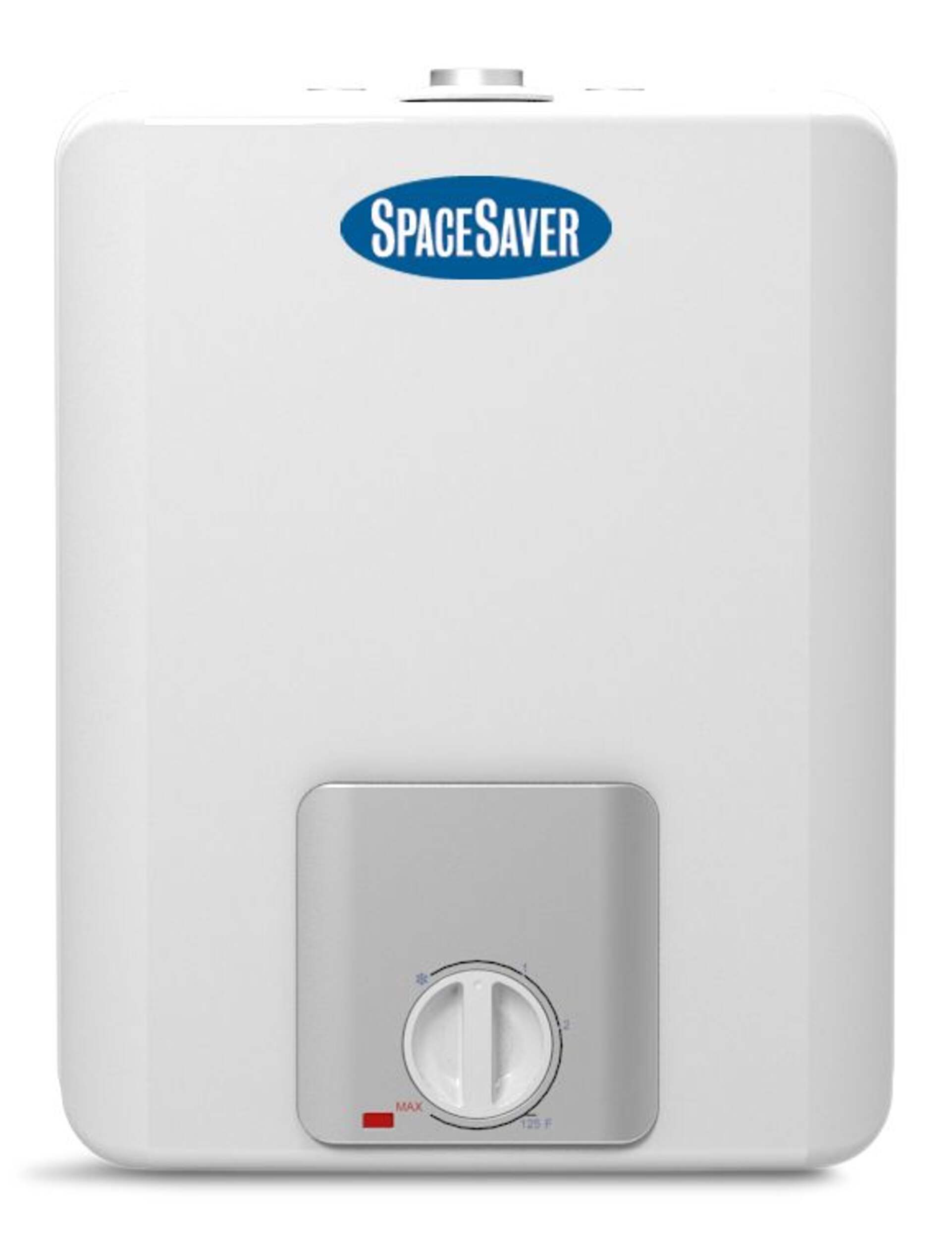 GSW SS025SE15 Space Saver Water Heater, 1440W/120V 10-L Top-Entry Electric, White Front_Flat