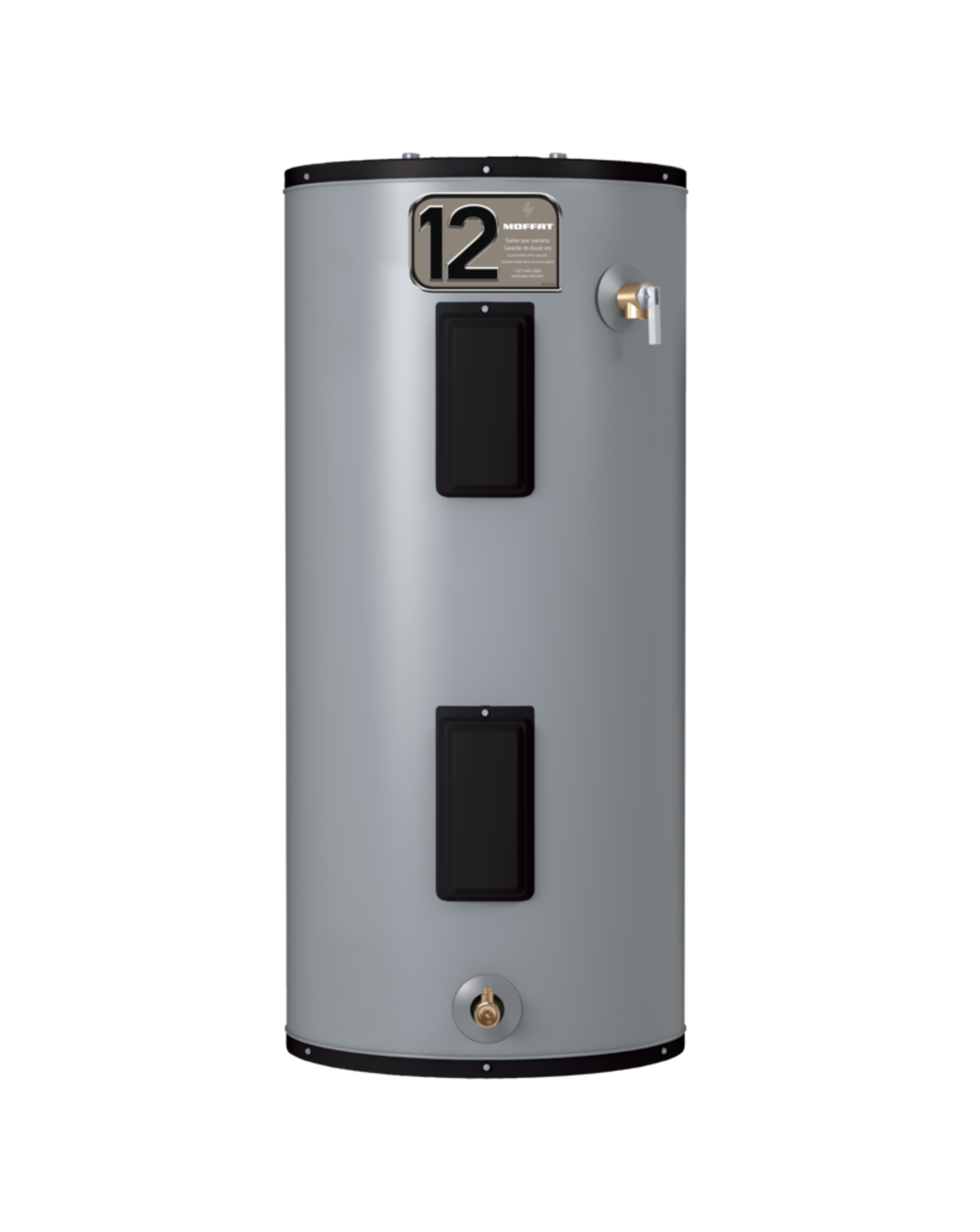 Moffat G1280TDE-45 5500W 284-L Top-Entry Electric Water Heater, Metallic Front_Flat